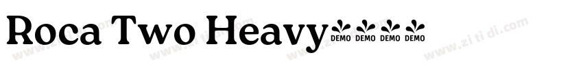Roca Two Heavy字体转换